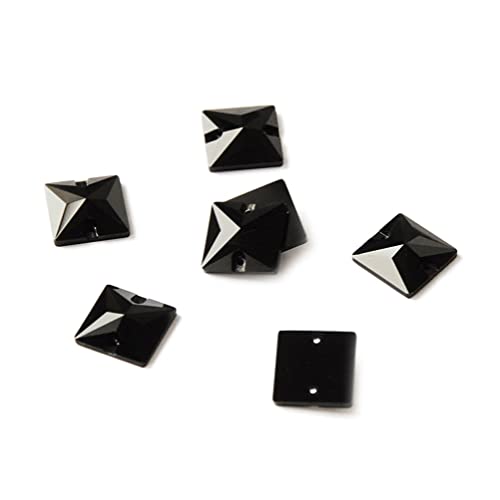 Quadratische schwarze Diy Strasssteine nähen auf Kristallen Nähen Strass Steine für Applique Kleid von Mornattt