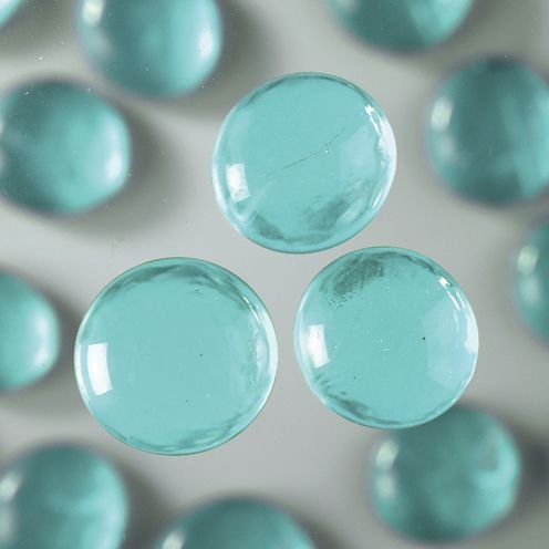 MosaixPro 18–20 mm 100 g 20 Glas Nuggets, Light Turquoise von MosaixPro