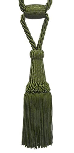 Mosel Avenue Art & Gobelin Studio (DE Raffhalter Gardinenhalter 60 cm Quaste 15 cm Vorhang Troddel Farbe Olive von Mosel Avenue Art & Gobelin Studio