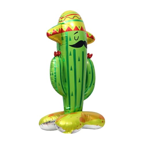 Moslalo Kaktusballons,Bierballon,4D stehender Kaktus-Ananas-Bierkrug | Fiesta-Partydekoration für Kinder, Taco-Partyzubehör für Western-Cowboy- und mexikanische Partys von Moslalo