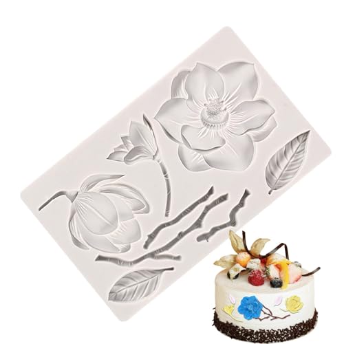 Moslate Blumen-Fondant-Dekorationsform, Blumen-Silikonform zum Backen | Lebensmittelechte Hochzeitstorten-Fondantformen,Silikon-Kuchendekor-Formen für die Süßigkeitenherstellung von Moslate