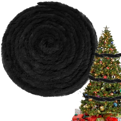 Moslate Zierband für Weihnachtsbaum, Stoffrolle für Weihnachtsbaum, Weihnachtliche weiße Stoffrolle zum Nähen von Kostümen, Weihnachtliche weiße Stoffrolle für Taschen, Kostüme, Weihnachtsbaum, von Moslate