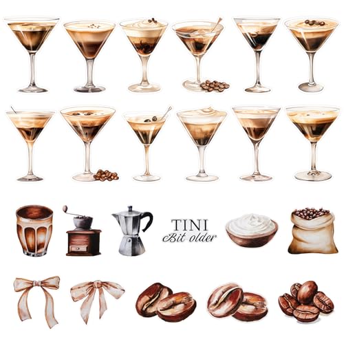 MotiMind 26-teiliges Espresso-Martini-Girlanden-Set, zum Aufhängen an der Decke, zum Aufhängen an der Decke, Dekoration für ältere Junggesellinnenabschiede von MotiMind