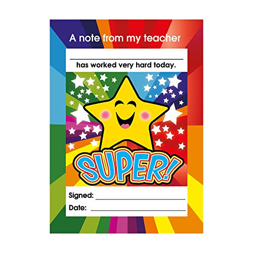 SuperStickers Lob Notizblock für Lehrer "Super" 60 Blatt von SuperStickers