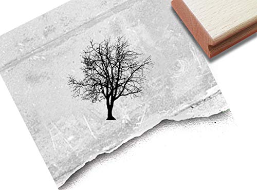 Stempel Artstempel Vintage BAUM Silhouette - 3 Größen - Motivstempel Bildstempel Karten Kunst Scrapbook Deko - zAcheR-fineT von Motivstempel / Stempel