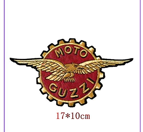 Patch, Aufnäher bestickt Bügelbild,,MOTO GUZZI CORONA AQUILA TOPPA PATCH RICAMATA TERMODESIVA CM.17X10 ,, von Moto Guzzi