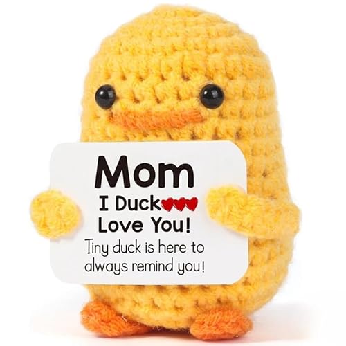 "I Duck Love You", handgefertigt, gehäkelt, kleine Ente zum Muttertag, Geburtstag für Mama von Mounteps