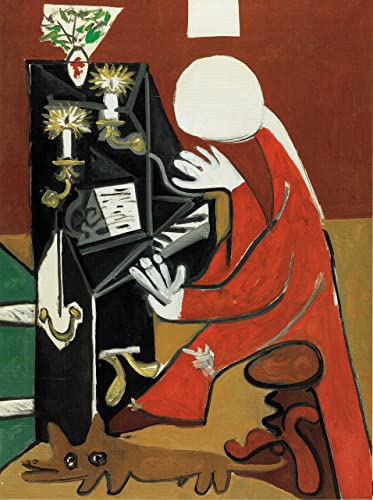 Pablo Picasso The piano 1957 A0 Poster on Canvas - Filmkunstposter in verschiedenen Größen für Wohn- oder Schlafzimmerideen. Randlose Kultfilmbilder, klassische ikonische 70er, 80er, 90er Jahre, Vint von Movie Posters