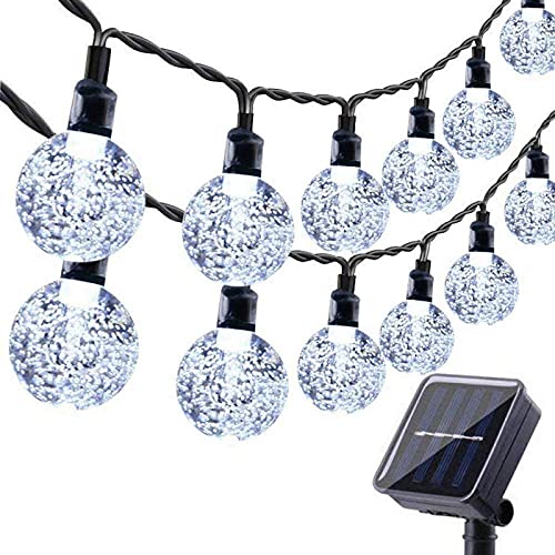 Moxled Solar Lichterkette Aussen 60 LED, 11M Lichterkette Außen Solar Wasserdicht, 8 Modes Solar Lichterkette Außen für Garten, Terrasse, Balkon, Partys (Weiß) von Moxled