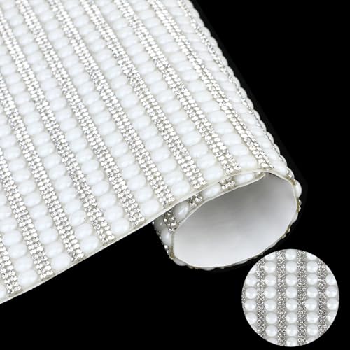 Strasssteine Selbstklebend, Strass Perlen Aufkleber 6 mm Perlen Sticker 2 mm Glitzer Runde Bling Diamant Glitzersteine für Haare, Gesicht, Make-up, DIY Fingernagel Dekorationen von Mozeat Lens