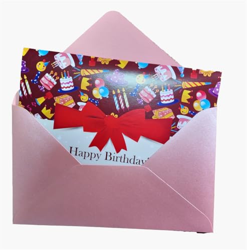 Mozmmhi Grußkarten Geburtstag, Schönen Klappkarte mit Kuvert, Geburtstagskarte für Ihre Familie, Freunde, Männer und Frauen von Mozmmhi