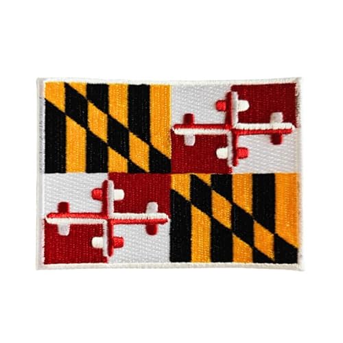 Maryland State Flag Embroidered Patch - Iconic Iron On / Sew On Design for Jackets, Backpacks, Hats, and Uniforms von Mr Patches