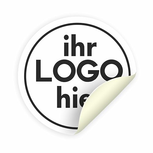 100 Aufkleber, personalisierte Etiketten - PERSONALISIEREN SIE HIER - Firmenetiketten - Firmenlogo - Laden Sie Logo, Bild, Foto - Aufkleber für Geschäft, Büro (10 cm) von Mr Pubblicità