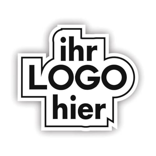 100 Aufkleber, personalisierte Etiketten - PERSONALISIEREN SIE HIER - Firmenetiketten - Firmenlogo - Laden Sie Logo, Bild, Foto - Aufkleber für Geschäft, Büro (10 cm) von Mr Pubblicità