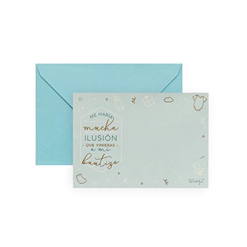 Einladungen zur Taufe, Blau, 20 Stück von Mr. Wonderful