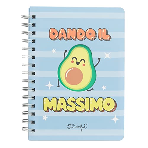 Mr. Wonderful Avocado Notizbuch - Geben Sie das Maximum von Mr. Wonderful