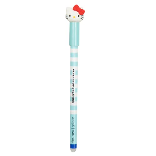 Mr. Wonderful - Radierbarer Bo-Bo Hello Kitty Stift - Never Stop Dreaming - Kugelschreiber mit blauer Tinte - Kugelschreiber im Hello Kitty Design von Mr. Wonderful