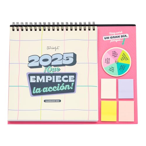 Mr. Wonderful Tischkalender mit Roulette 2025-2025: Lassen Sie die Action beginnen! - Enthält 2 Blöcke mit Haftnotizen und 4 Aufkleberbögen von Mr. Wonderful