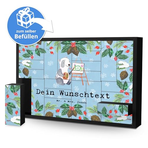 Mr. & Mrs. Panda Personalisierter Befüllbarer Adventskalender Künstler Leidenschaft - Personalisierte Geschenke, Galerie Eröffnung, Acrylfarben, von Mr. & Mrs. Panda