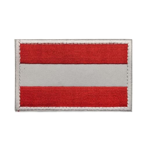 Armband mit europäischem Nationalemblem, bestickt, britische französische Flagge, Stickerei, DIY, personalisiertes Stoffarmband (Österreich) von Mr.Fashion