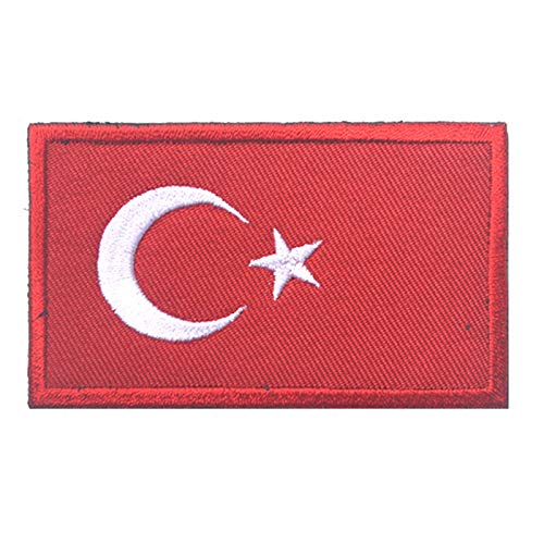 Armband mit europäischem Nationalemblem, bestickt, britische französische Flagge, Stickerei, DIY, personalisiertes Stoffarmband (Türkei) von Mr.Fashion