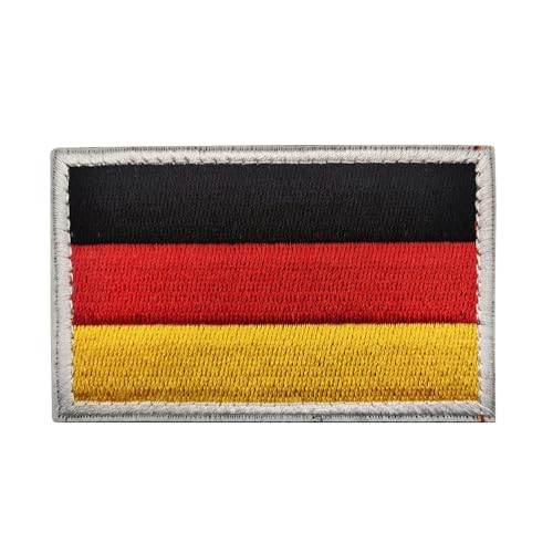 Armband mit europäischem Nationalemblem, bestickt, britische französische Flagge, Stickerei, DIY, personalisiertes Stoffarmband (deutsche weiße Bordüre) von Mr.Fashion