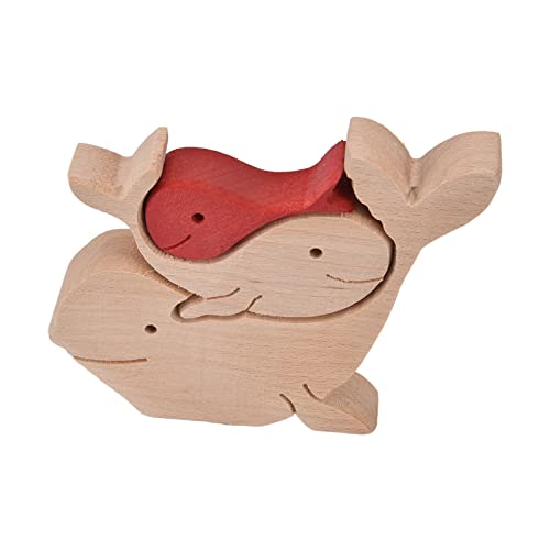 Personalisiertes Bären-Familienpuzzle aus Holz, Familienpuzzle, Holzpuzzle-Skulptur, Personalisiertes Geschenk Mama, Papa, Muttertag, Vatertag, Geburtstagstier, Einzigartige von Mrisata