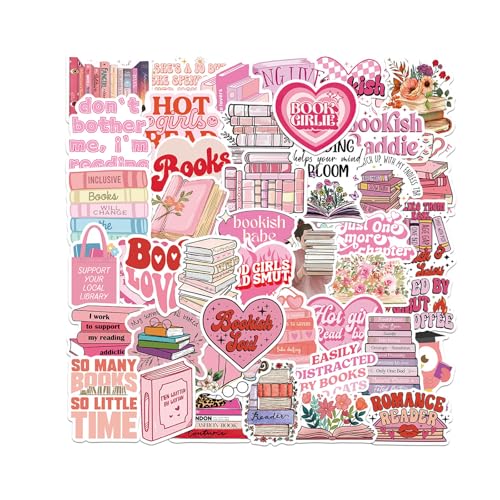 Mrltau 100 Pcs Scrapbook Stickers, Bookish Sticker für Book Lovers, Cute Stickers, Book Merch, Kindle Accessories, Kindle Zubehör, Kindle Sticker Aesthetic Stuff Clean Girl von Mrltau