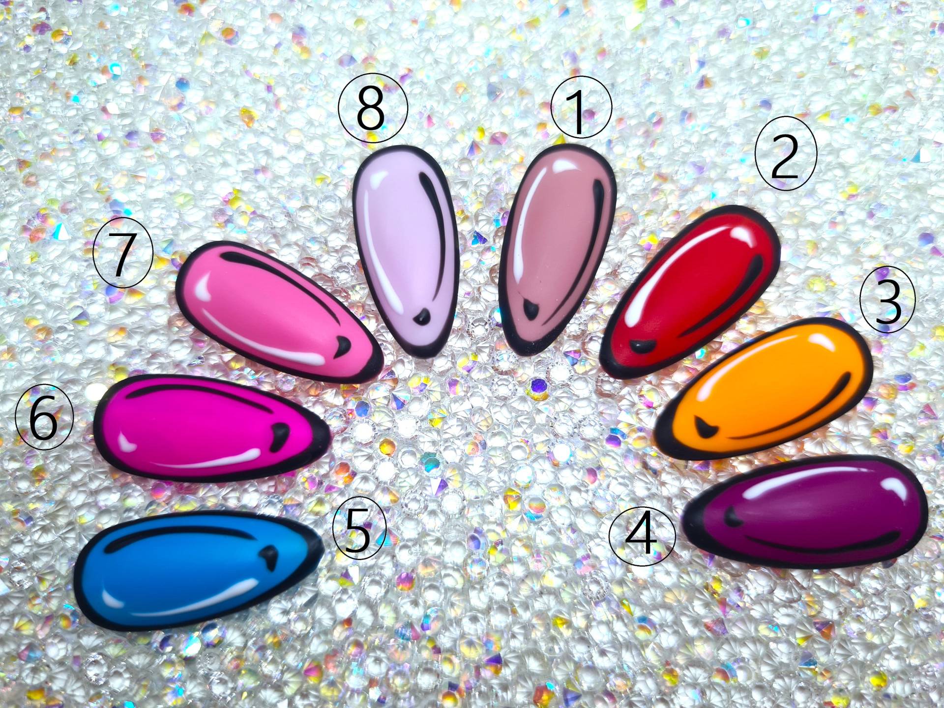 Press On Nail - Comic Design von MrsSuNails