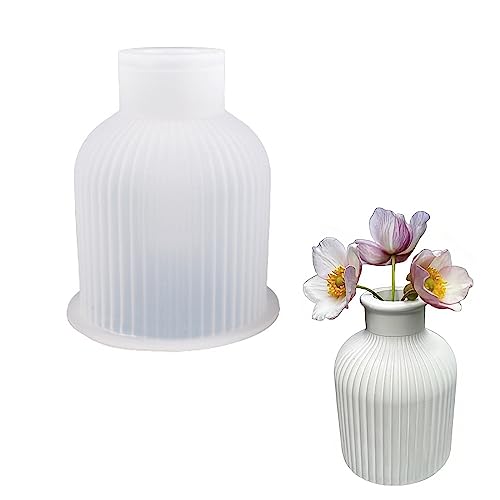 MsTeco Vase Silikonform, Epoxidharz Formen Gießformen für Beton Silikonform Blumentopf Gießform Vase DIY für Stifthaltern, Vasen, Kristallflaschen, Dekorativen Ornamenten von MsTeco