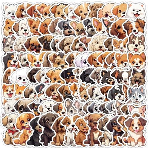 100 Stück Kawaii Tiere Aufkleber Süße Katzen Aufkleber Schöne Wasserdichte Sammelalbum Aufkleber Süßes Cartoon Welpe Wandtattoos Vinyl Dekorative ästhetische Aufkleber für Journal Laptops Phone Book von Mtbricey