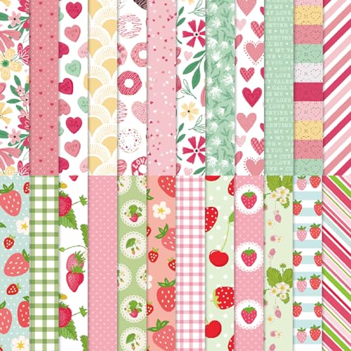 48 Blatt Obst Muster Scrapbooking Papier 24 Motive Aquarellmotiv Dekorpapier Bastelpapier Block mit Muster 6" X 6" Decoupage Papier Dekorativ Motivpapier für DIY Kartenherstellung Basteln Zubehör von Mtbricey