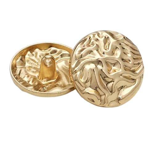 10 Stück Knöpfe, runder Metallknopf mit strukturierter Oberfläche für Mäntel und Anzüge, Farbe 1-10 Stück, 17,5mm 10 Stück Knöpfe, runder Metallknopf mit strukturierter Oberfläche für Mäntel und Anzüge, Farbe 1-10 Stück, 17,5mm von Mtjujuswo