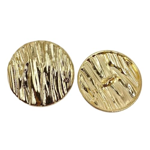 10 Stück Metallknöpfe in Gold für Pullover und Mäntel, 22mm und 25mm, Farbe 4, Einheitsgröße 10 Stück von Mtjujuswo