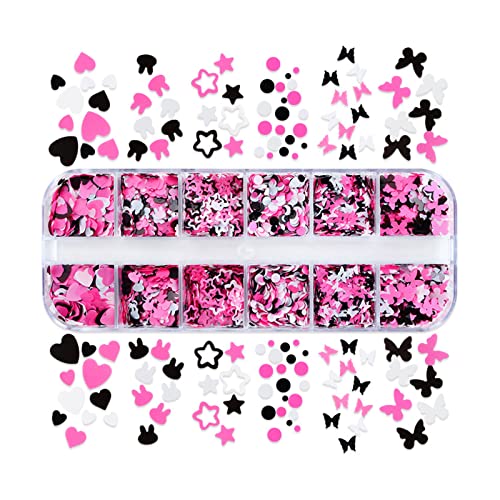 6/12 Grids Herzstars Pailletten Dekorationen Für Epoxidwastharzformen Schmuck Machen Zubehör Nagel Pailletten Herz Glitzer Konfetti Nägel Schwarz 6/12 Grids Herzstars Pailletten Dekorationen Für Epoxidwastharzformen Schmuck Machen Zubehör Nagel Pailletten Herz Glitzer Konfetti Nägel Schwarz von Mtucegi