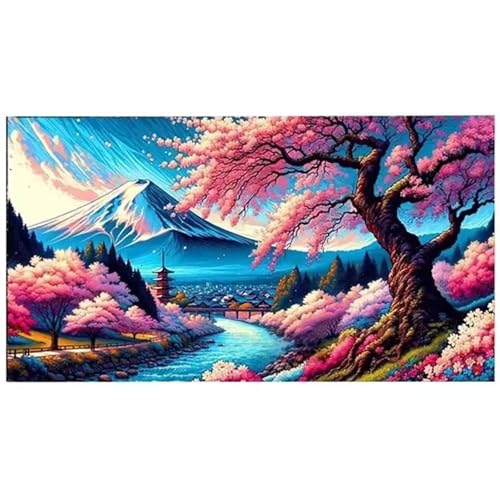 DIY 5D Diamond Art kits adults,Trees Large Size 100x210cm Round Drill Diamond Arts,Embroidery Cross Stitch Canvas Painting by Numbers,Diamond Painting for Home Wall Decor Mountain von Muaor