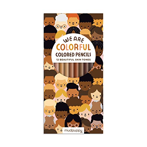 We Are Colorful Skin Tone Colored Pencils von MudPuppy