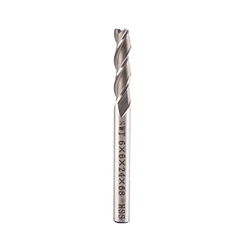 HSS CNC 3-Nuten Drehmaschine geraden Schaft End Mill Fräser Drill Bit Aluminium-Extra-6 mm-Schaftfräser erzeugen Hohe Zähigkeit,Abriebfestigkeit, Hochgeschwindigkeitsschneiden auf Fräsmaschinen von Mugast