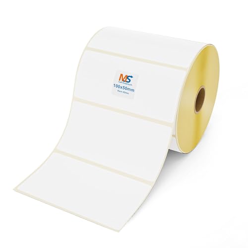 Multi-Shopping Thermo Eco Etiketten 100 x 50 mm - 1.300 Stück je Rolle - Kern: 25 mm -permanent haftend von Multi-Shopping