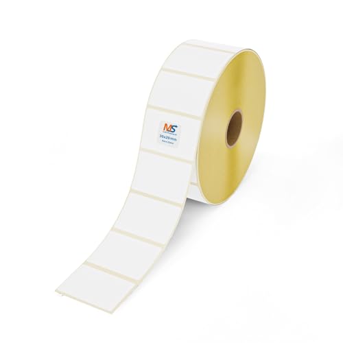 Multi-Shopping Thermo Eco Etiketten 30 x 20 mm - 3.000 Stück je Rolle - Kern: 25 mm -permanent haftend von Multi-Shopping