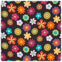 Baumwoll-Stoff "Retro Flower" von Multi