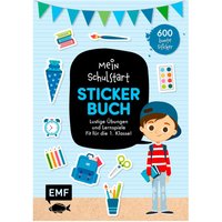 Buch "Das Stickerbuch zum Schulstart" - Blau von EMF