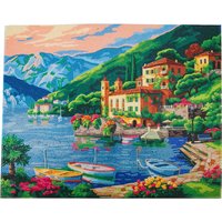 Diamond Painting "Crystal Art Kit", 40 x 50 cm - Gardasee von Multi