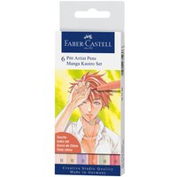 Faber-Castell Pitt Artist Pen Brush Manga Kaoiro von Multi