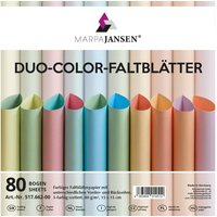 Faltblätter "Duo-Color", Pastell von Multi