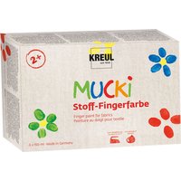 MUCKI Stoff-Fingerfarbe, 6er-Set von Kreul Kinder