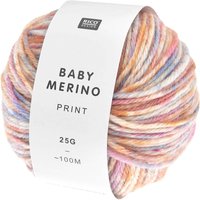 Rico Design "Baby Merino Print" - Blumen von Multi