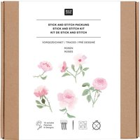 Rico Design Stick & Stitch Packung - Rosen von Rico Design