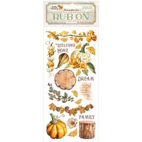 Rub On Transferfolie "Golden Harmony" - Pumpkins von Stamperia