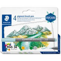 STAEDTLER Brush Pens, 4er-Set - Lake Colours von Multi